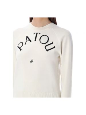 Suéter de tejido jacquard Patou blanco