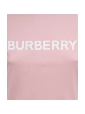 Top de algodón Burberry rosa