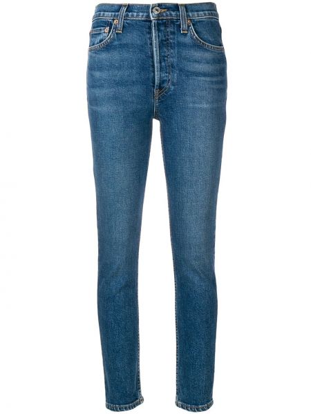 Jeans skinny taille haute Re/done bleu