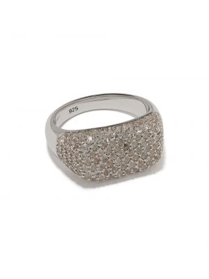 Žiedas su kristalais Tom Wood sidabrinė