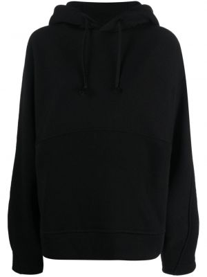 Woll hoodie mit stickerei Made In Tomboy schwarz