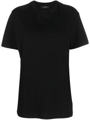 Bombažna majica z okroglim izrezom Wardrobe.nyc črna