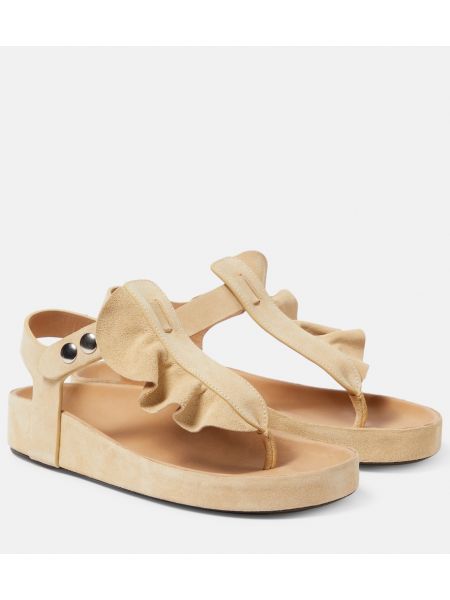 Sandale din piele de căprioară Isabel Marant maro