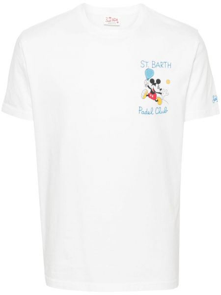 T-shirt mit print Mc2 Saint Barth weiß