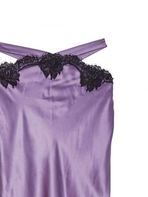 Krajkové hedvábné sukně Fleur Du Mal fialové