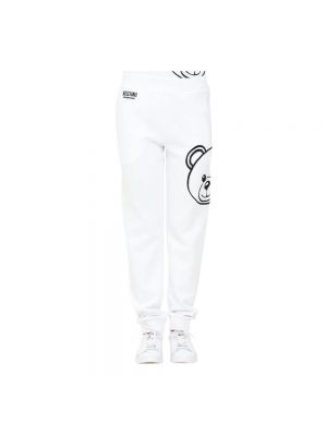 Spodnie sportowe Moschino białe