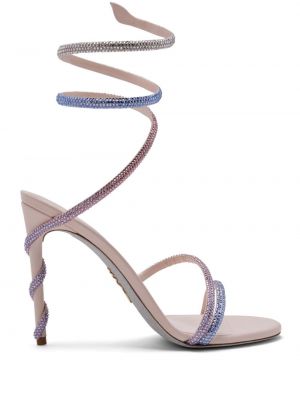 Sandale din piele Rene Caovilla roz