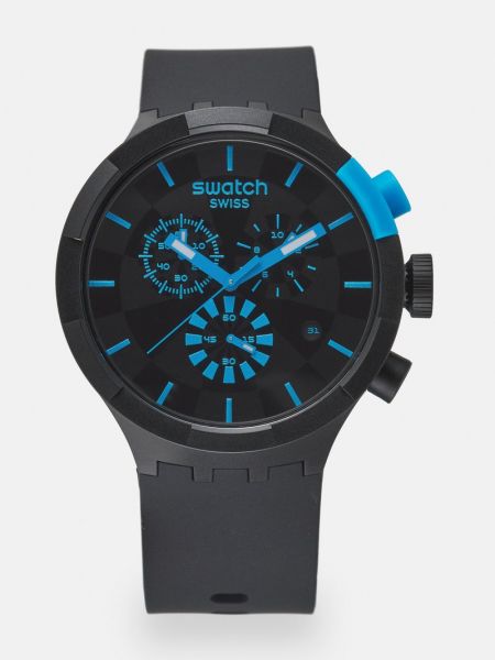 Czarny zegarek Swatch
