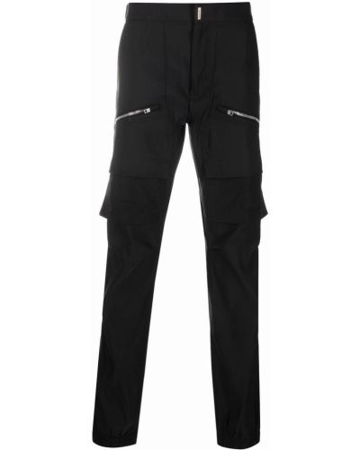 Pantalones cargo con cremallera con bolsillos Givenchy negro
