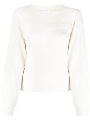 Jersey de punto de tela jersey de encaje See By Chloé blanco