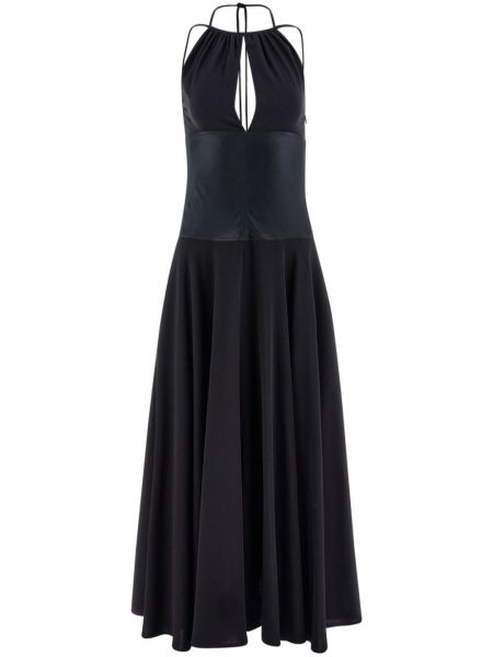 Páskové šaty Ferragamo černé
