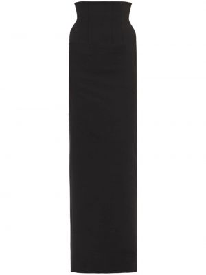 Pletená dlhá sukňa Ferragamo čierna