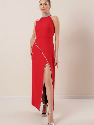 Dlouhé šaty By Saygı červená