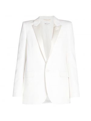 Шерстяная куртка Saint Laurent белая
