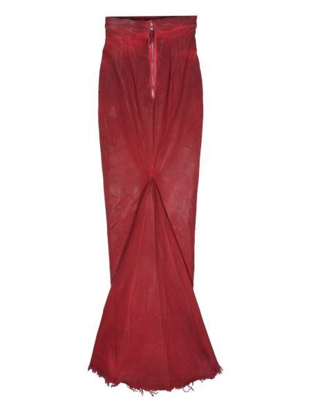 Długa spódnica Rick Owens czerwona