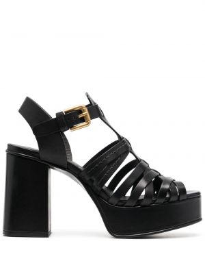 Kožené sandále See By Chloé čierna