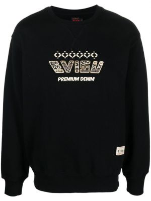 Sweatshirt aus baumwoll mit print Evisu schwarz