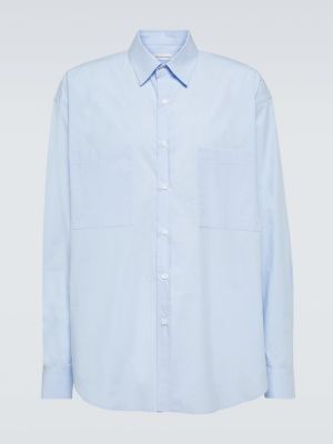 Camisa de algodón The Frankie Shop azul