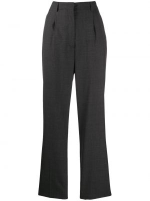 Pantalones de cintura alta Prada gris