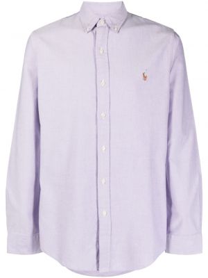 Hemd mit stickerei aus baumwoll Polo Ralph Lauren lila