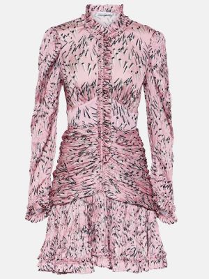 Kleid mit print Rabanne pink