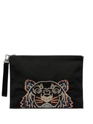 Tigerstripete clutch Kenzo svart