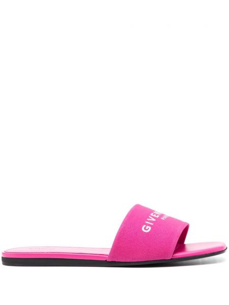 Памучни ниски обувки с принт Givenchy розово