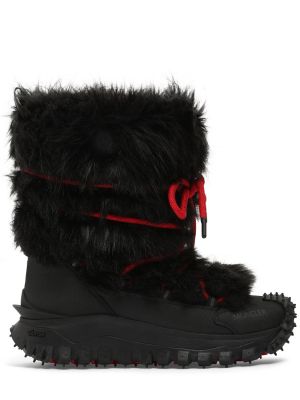 Auliniai batai su kailiu Moncler Grenoble juoda
