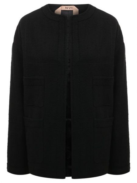 Хлопковый пиджак N21 черный
