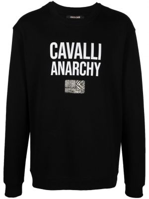 Trykt sweatshirt Roberto Cavalli svart