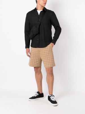 Jersey mustriline ruuduline lühikesed püksid Osklen