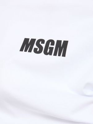Camiseta de algodón Msgm blanco