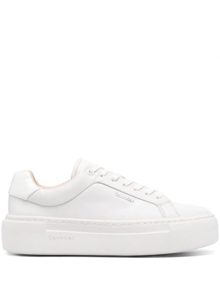 Deri sneaker Calvin Klein beyaz