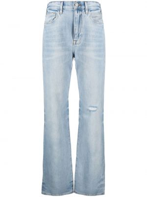 Straight leg-jeans Frame blå