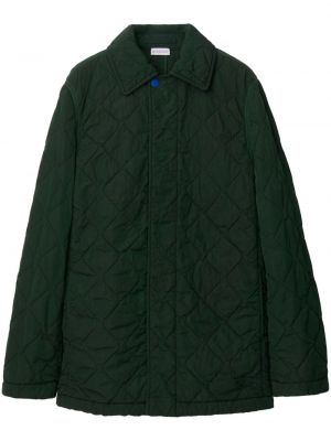 Ватирано палто бродирано Burberry зелено