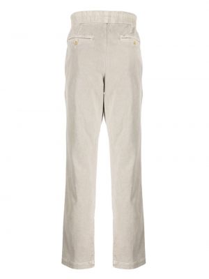 Bavlněné rovné kalhoty James Perse šedé