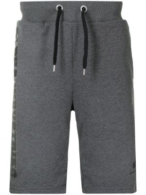 Pantalones cortos deportivos con estampado Alpha Industries gris