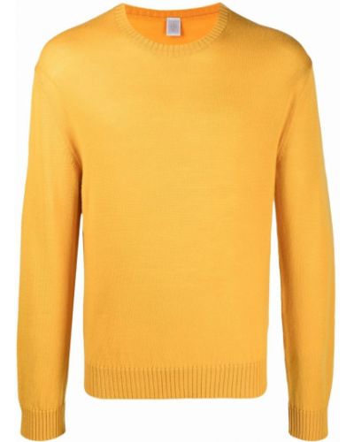 Jersey de tela jersey de cuello redondo Eleventy amarillo