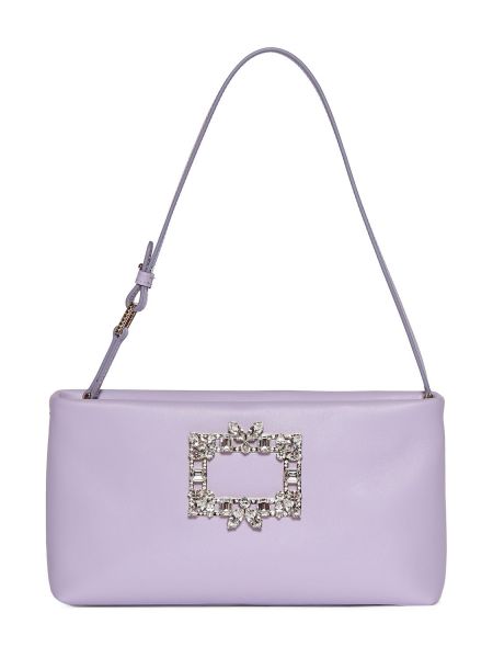 Bolsa de hombro Roger Vivier violeta