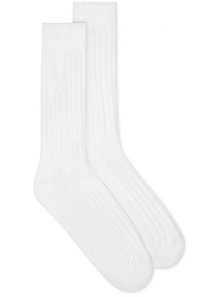 Чорапи бродирани Versace бяло