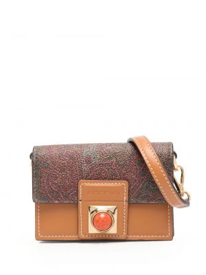 Paisley trykt mini bag Etro brun