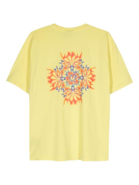 T-shirt à imprimé Bluemarble jaune