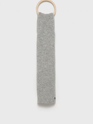 Melanžový vlněný šátek Superdry šedý