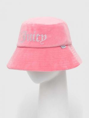 Бархатная шляпа Juicy Couture розовая