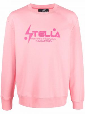 Sweatshirt mit print Stella Mccartney pink