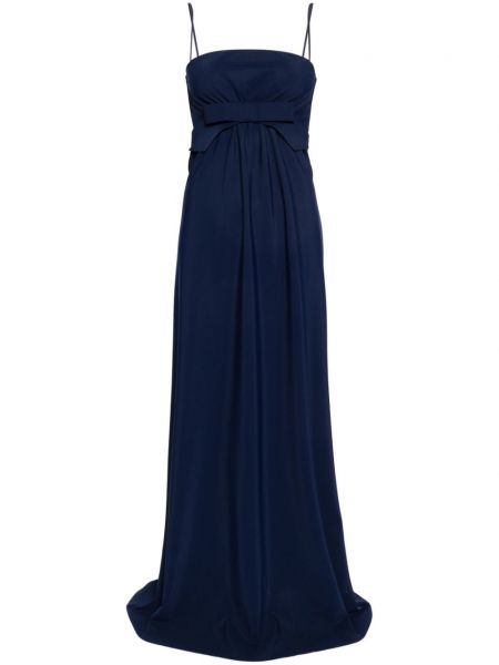 Μάξι φόρεμα με φιόγκο Chiara Boni La Petite Robe μπλε