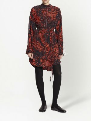 Leopardí šaty s potiskem Proenza Schouler černé