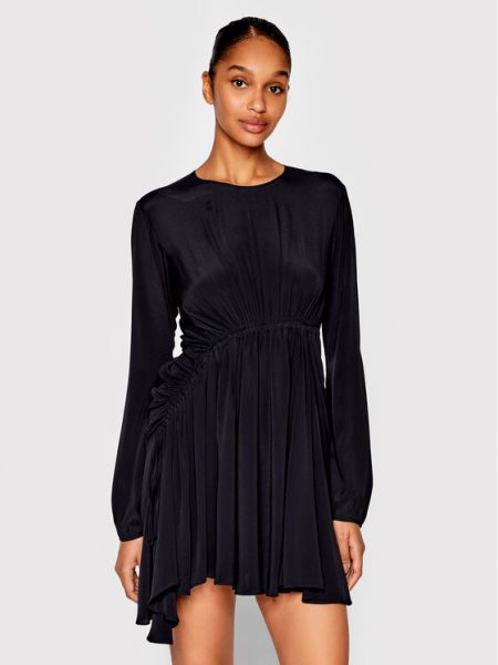 Viskózové koktejlové šaty Nº21 - černá