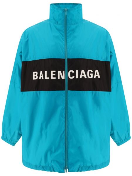 Baskılı hafif ceket Balenciaga mavi