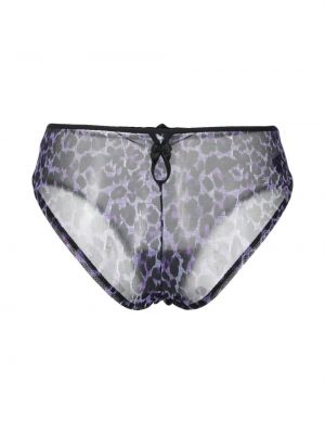 Caurspīdīgs brazīlijas stila biksītes Marlies Dekkers violets